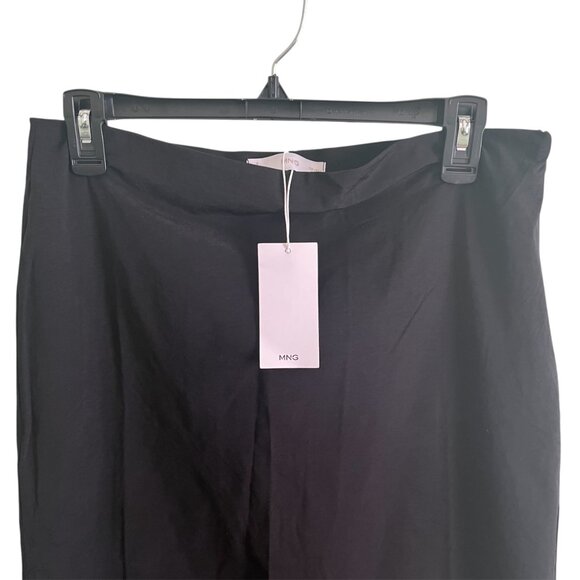 Mango MNG NWT Black Formal Pencil Skirt Back Slit Office Professional Size Large - Picture 7 of 12